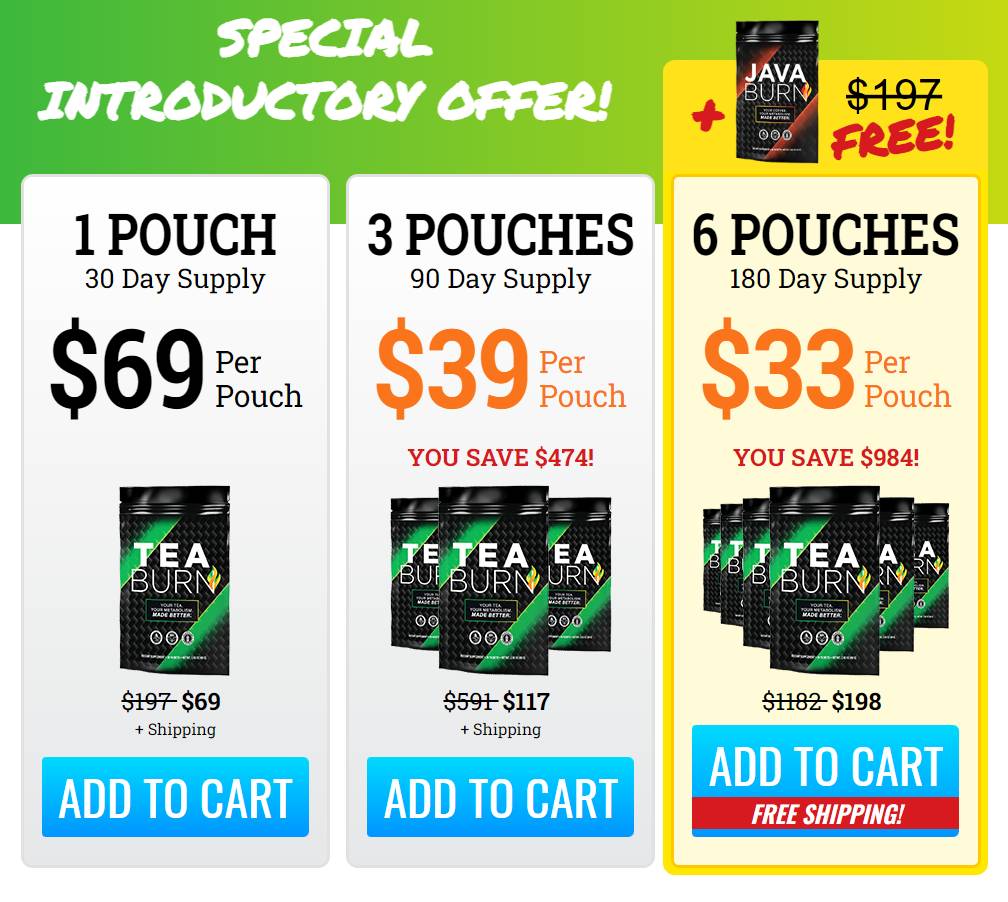 Tea Burn special offer
